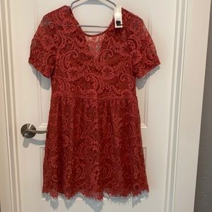 NWT burgundy/mauve dress medium perfect 4 Easter!